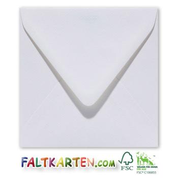 Briefumschlag 11x11cm in weiss 120g ohne Fenster, Nassklebung