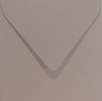 Briefumschlag 11x11cm in taupe 120g ohne Fenster, Nassklebung