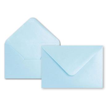 Briefumschlag DIN C6 100g/m² oF Nassklebung in perl-himmelblau
