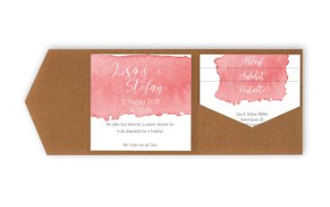 Pocketfold Karte quadratisch "Basic" (15x15cm)