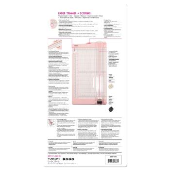 Preview: Vaessen Creative - Papierschneide- und Falzmaschine 15x30,5cm Rosa