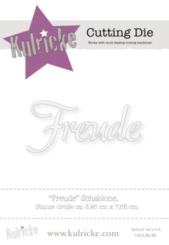 Kulricke Stanzschablone "Freude" Craft Die | Stanze