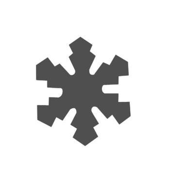 Preview: Vaessen Creative Motivstanzer Schneeflocke maxi