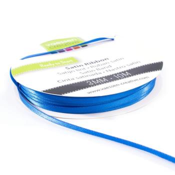 Vaessen Creative - Satinband 3mm 10m Blau