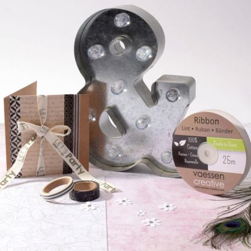 Preview: Vaessen Motivband/Text 15mm "Let's Party" 20m