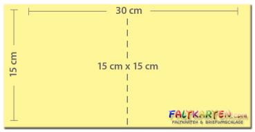 Doppelkarte - Faltkarte 15x15cm, 300g/m² in recycling natur
