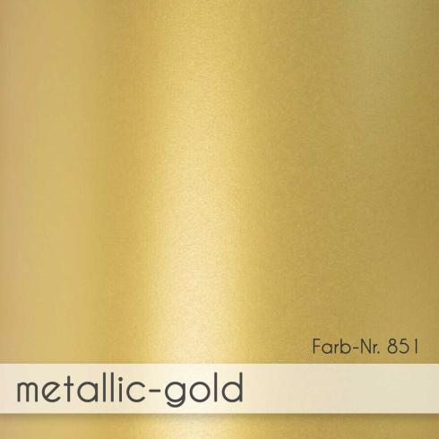 Faltkarte DIN A6 mit Briefumschlag DIN C6 in metallic gold