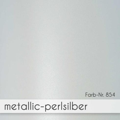 Faltkarte mit Briefumschlag DIN A5 in metallic perlsilber