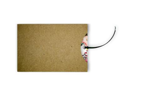 Einstecktasche B6 Recycling-Karton "Kraft Braun" 