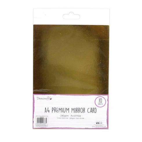 Dovecraft  Premium Mirror Card Gold A4