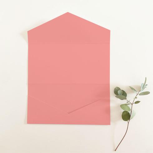 Pocketfold-Karte DIN Lang Premium-Karton "Flamingo" Basic Line