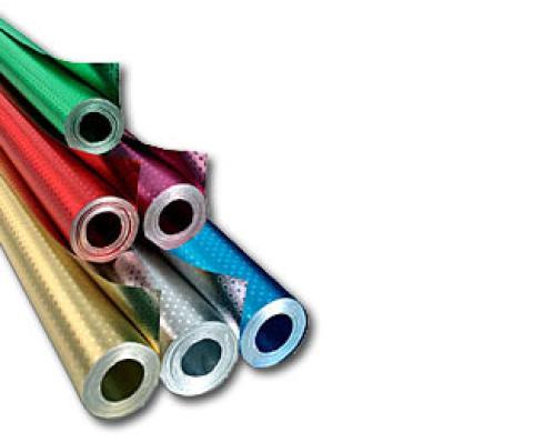 Alufolie mit Sternchenprägung, Sternchenfolie, 50cmx10m