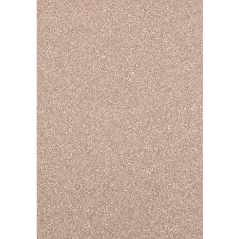  Florence - Glitzerpapier 5 Bogen A4 - Champagner - Selbstklebendes Glitzerpapier 
