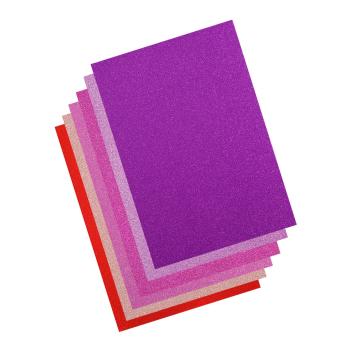 Preview:  Florence - Glitzerpapier Set A4 - Selbstklebendes Glitzerpapier 