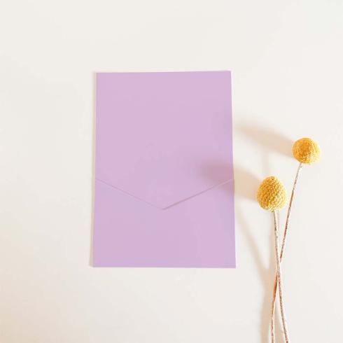 Simple-Pocket-Karte B6 Premium-Karton "Lavendel"