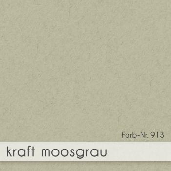 Trippelkarte - Leporello 220g/m² DIN B6 3-Fach in kraft moosgrau