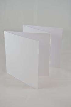 Leporello weiss 13x13 cm 240g/m² - 4-Fach