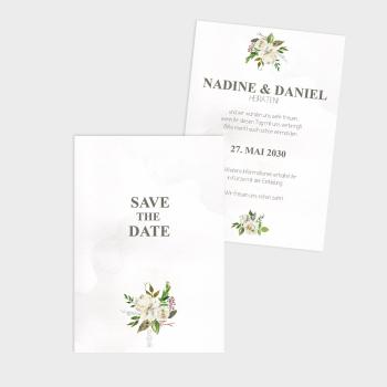 Save the Date "Antique White" DIN B6