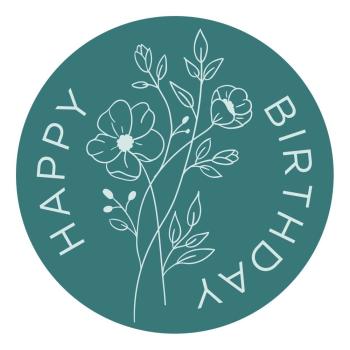 Preview: Spellbinders - Wachssiegel Stempel "Wildflower Happy Birthday" Waxs Seal Stamp