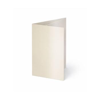 Trippelkarte - Leporello 300g/m² DIN A6 3-Fach in metallic champagner