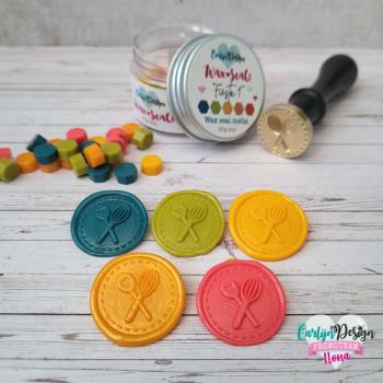 Preview: Carlijn Design - Wachsperlen "Fiësta 1" Wax Seal Melts 30g
