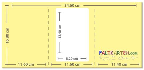 Passepartoutkarte rechteck 3-Fach DIN B6 in struktur blütenrosa