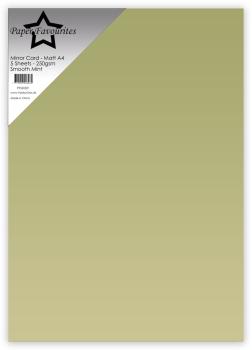 Paper Favourites - Spiegelkarton "Smooth Mint" Mirror Card Matte A4 - 5 Bogen
