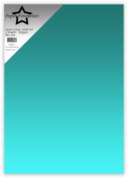 Paper Favourites - Spiegelkarton "Silky Sky" Mirror Card Matte A4 - 5 Bogen