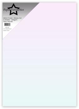 Paper Favourites - Spiegelkarton "Holo Waves" Mirror Card Matte A4 - 5 Bogen