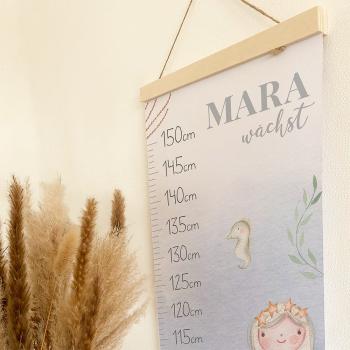 Preview: Messleiste "Meerjungfrau" | Messlatte | Geschenkidee | Personalisiertes Geschenk | Kinderzimmerdeko