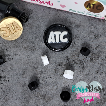 Preview: Carlijn Design - Wachssiegel Stempel "ATC" Wax Seal Stamp 40