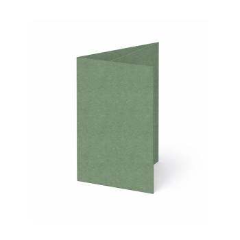 Trippelkarte - Leporello 220g/m² DIN A6 3-Fach in kraft salbei