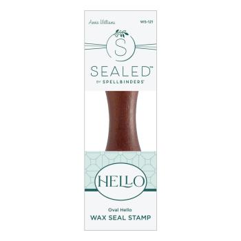 Preview: Spellbinders - Wachssiegel Stempel "Hello" Wax Seal Stamp