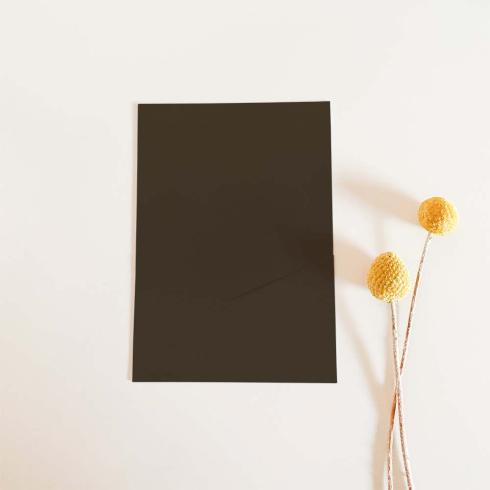 Simple-Pocket-Karte B6 Struktur-Karton "Struktur Espresso"