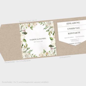 Preview: Einlegekarte "Antique White" 13x13