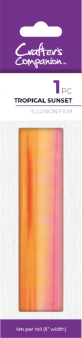 Crafters Companion - Bastelfolie "Tropical Sunset" Illusion Film