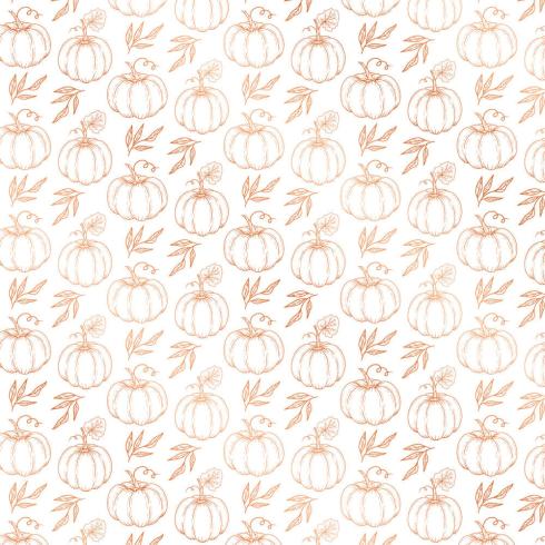 Preview: Crafters Companion "Pumpkin Spice Season" Luxury Foiled Acetate 8x8 Inch - 12 Bogen 