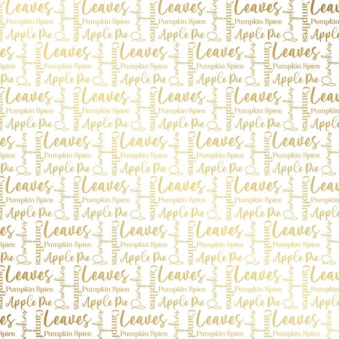 Crafters Companion "Pumpkin Spice Season" Luxury Foiled Acetate 8x8 Inch - 12 Bogen 