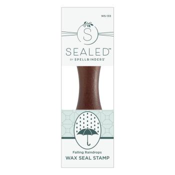Preview: Spellbinders - Wachssiegel Stempel "Falling Raindrops" Wax Seal Stamp