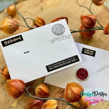 Carlijn Design - Wachssiegel Stempel "Retro Smiley" Wax Seal Stamp 52