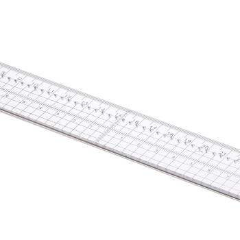 Preview: Nellie Snellen - Schneidelineal 30cm "Cutting Ruler with Metal Strip" 
