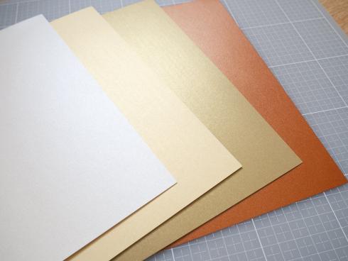 Preview: Marianne Design - Metallic Papier "Earth Tones" Shimmer Paper Pad A5 - 16 Bogen