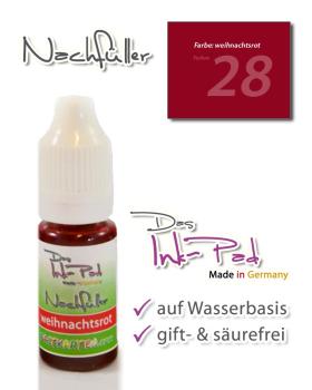 LaCreativ Nachfüller 10ml in weihnachtsrot für Das Ink-Pad - Stempelkissen