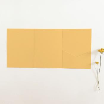 Pocketfold-Karte B6 Tripple Struktur-Karton "Struktur Caramel" Basic Line