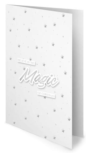 Preview: Studio Light - Foliertes Papier "Silver Christmas" Foiled Cards Paper Pad 10,8x14cm - 24 Bogen