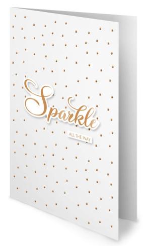 Preview: Studio Light - Foliertes Papier "Bronze Christmas" Foiled Cards Paper Pad 10,8x14cm - 24 Bogen