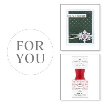 Preview: Spellbinders - Wachssiegel Stempel "For You" Wax Seal Stamp