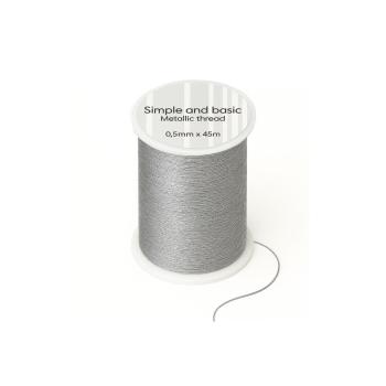 Simple and Basic - Garn "Silver" Metallic Thread 50m