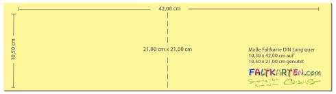Faltkarte DIN Lang quer 220g/m²  in altrosa