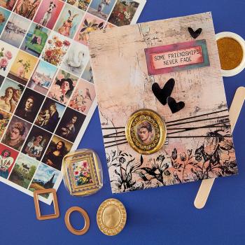 Preview: Spellbinders - Transfer Aufkleber "Little Works of Art" Rub-On Sheets Clear Seal Maker Tool 6x8 Inch